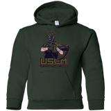 Sweatshirts Forest Green / YS Colonial Facehugger Youth Hoodie