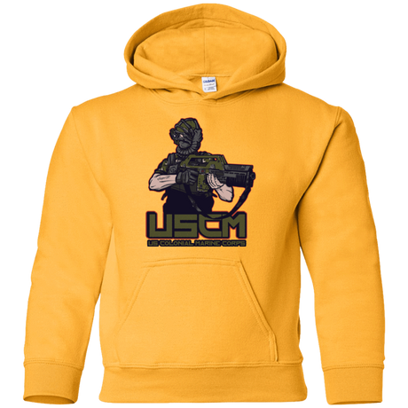 Sweatshirts Gold / YS Colonial Facehugger Youth Hoodie