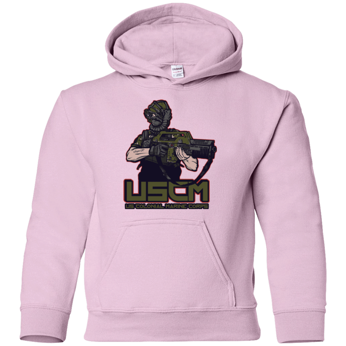 Sweatshirts Light Pink / YS Colonial Facehugger Youth Hoodie