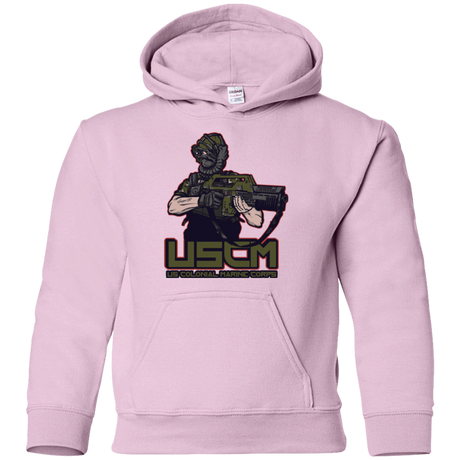 Sweatshirts Light Pink / YS Colonial Facehugger Youth Hoodie
