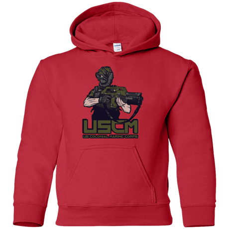 Sweatshirts Red / YS Colonial Facehugger Youth Hoodie