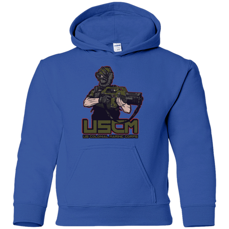 Sweatshirts Royal / YS Colonial Facehugger Youth Hoodie