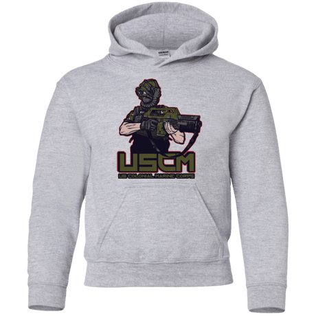 Sweatshirts Sport Grey / YS Colonial Facehugger Youth Hoodie