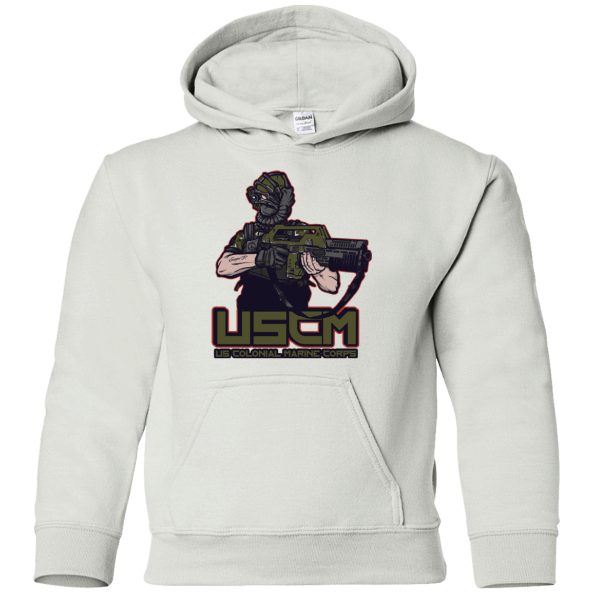 Sweatshirts White / YS Colonial Facehugger Youth Hoodie