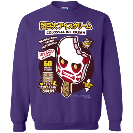 Sweatshirts Purple / S Colossal Ice Cream Crewneck Sweatshirt