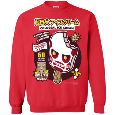 Sweatshirts Red / S Colossal Ice Cream Crewneck Sweatshirt