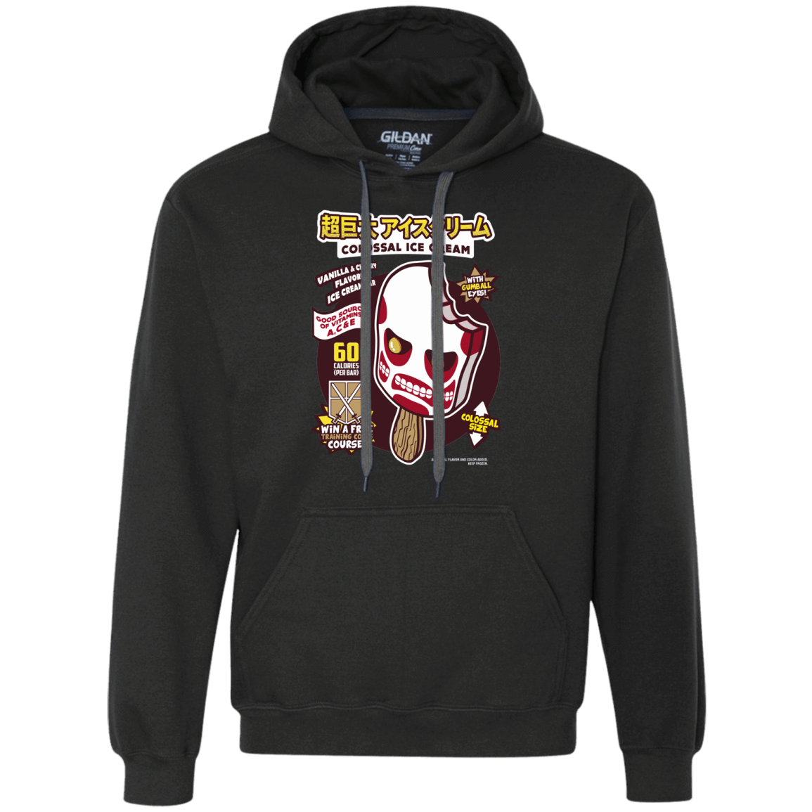 Sweatshirts Black / S Colossal Ice Cream Premium Fleece Hoodie