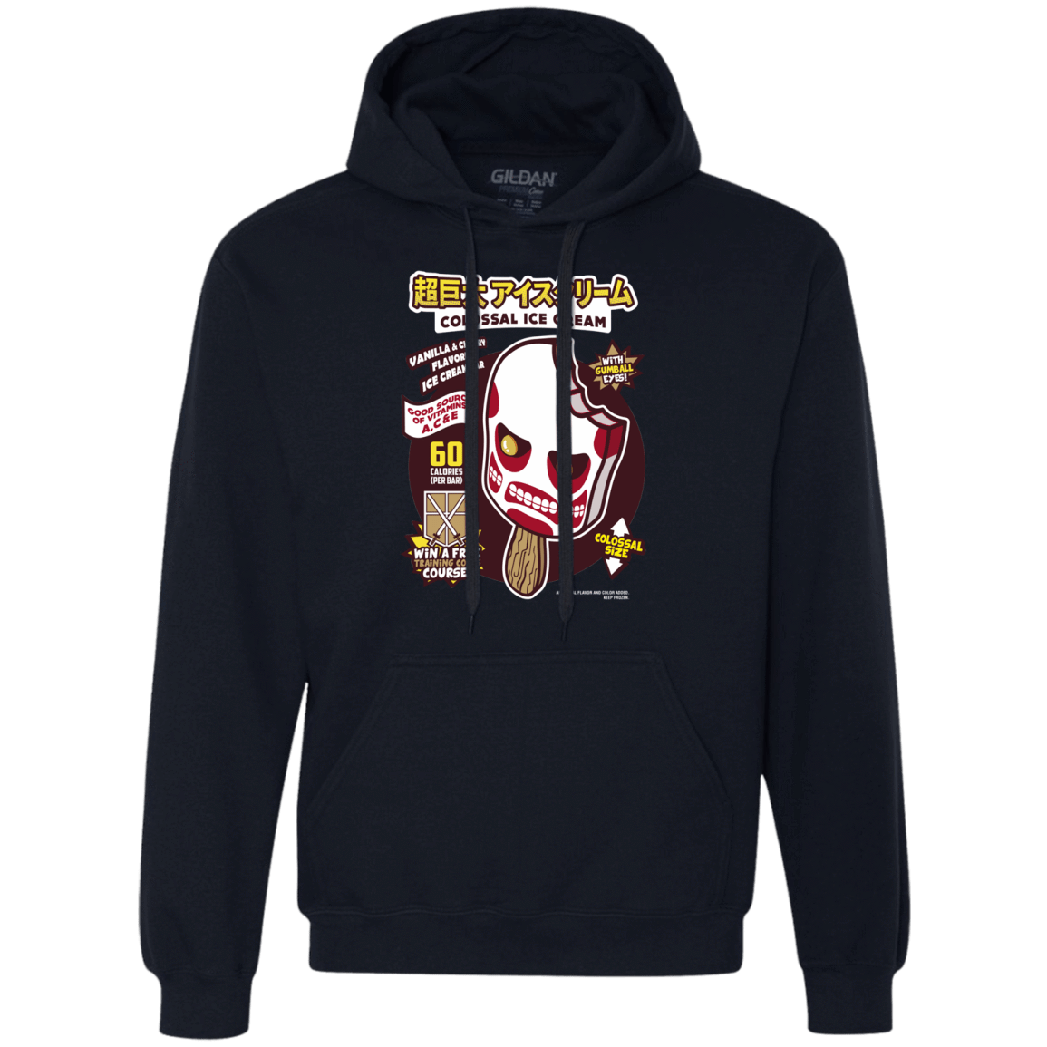 Sweatshirts Navy / S Colossal Ice Cream Premium Fleece Hoodie