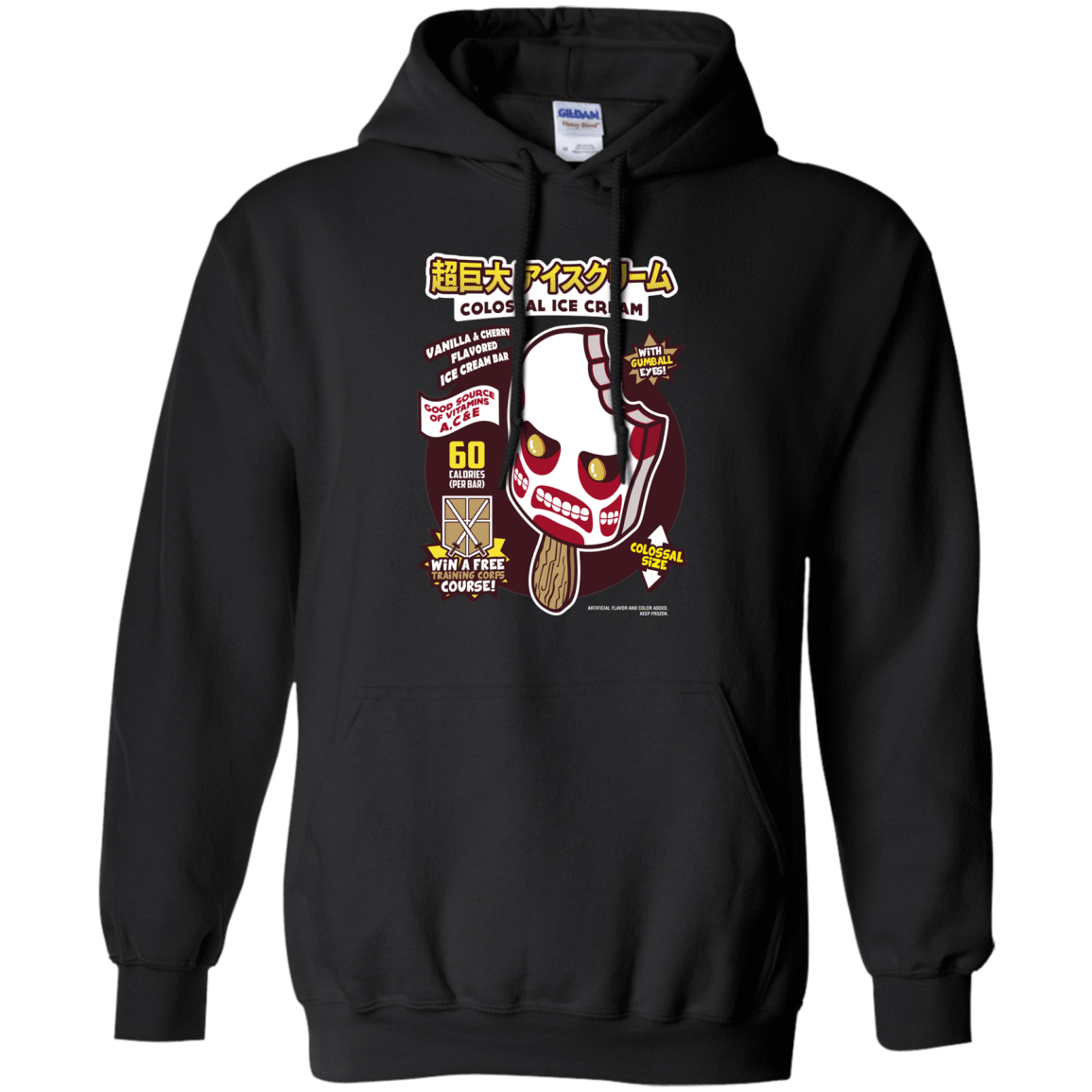 Sweatshirts Black / S Colossal Ice Cream Pullover Hoodie