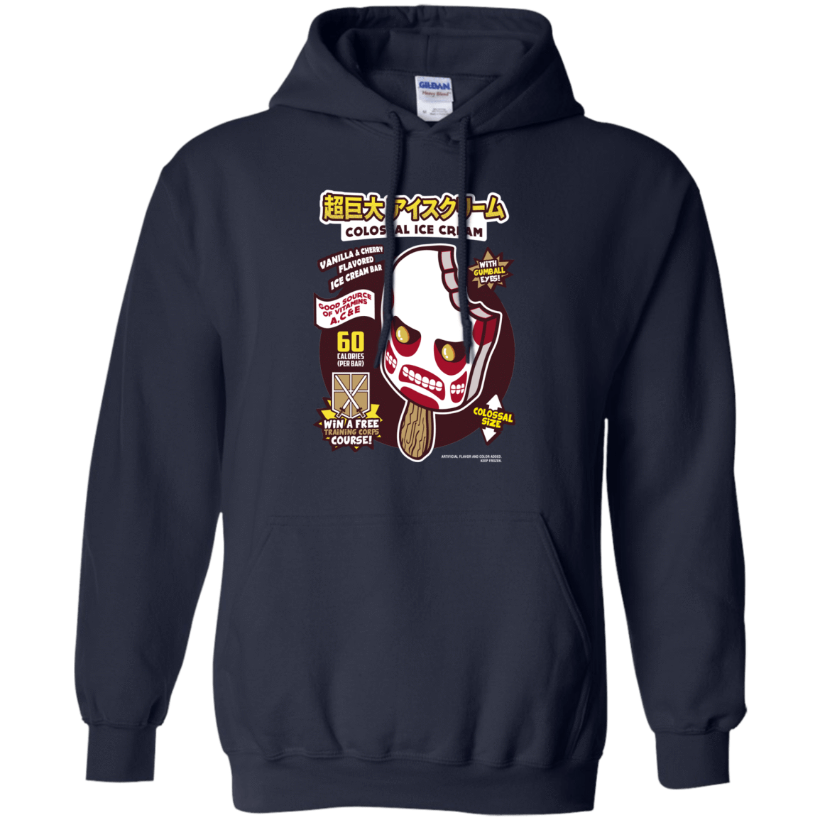Sweatshirts Navy / S Colossal Ice Cream Pullover Hoodie