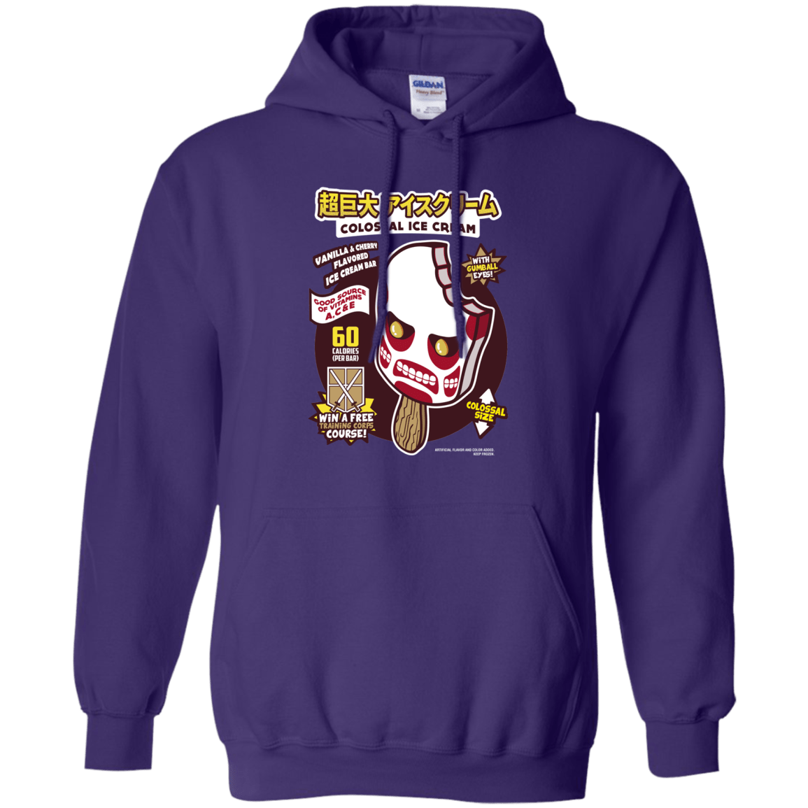 Sweatshirts Purple / S Colossal Ice Cream Pullover Hoodie
