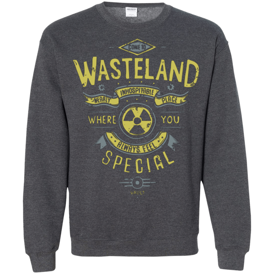 Sweatshirts Dark Heather / Small Come to wasteland Crewneck Sweatshirt