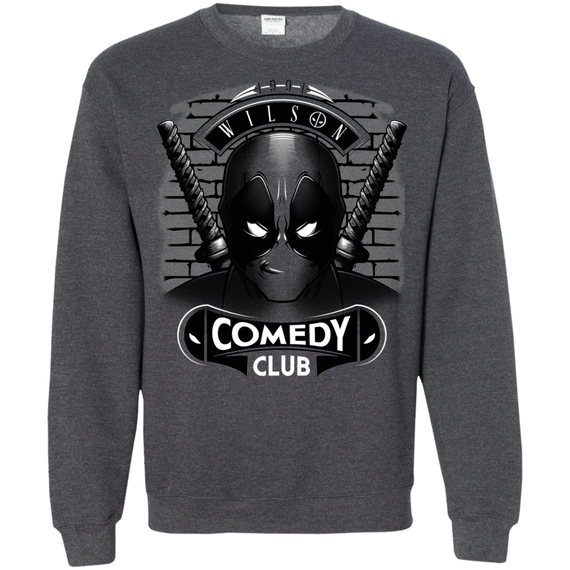 Sweatshirts Dark Heather / Small Comedy Club Crewneck Sweatshirt