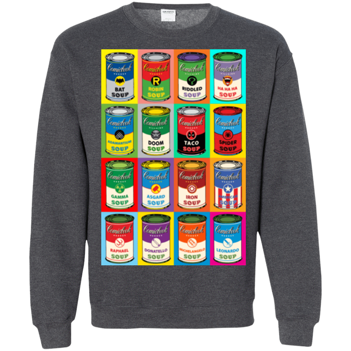 Sweatshirts Dark Heather / Small Comic Soup Crewneck Sweatshirt