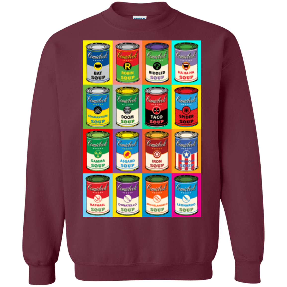 Sweatshirts Maroon / Small Comic Soup Crewneck Sweatshirt