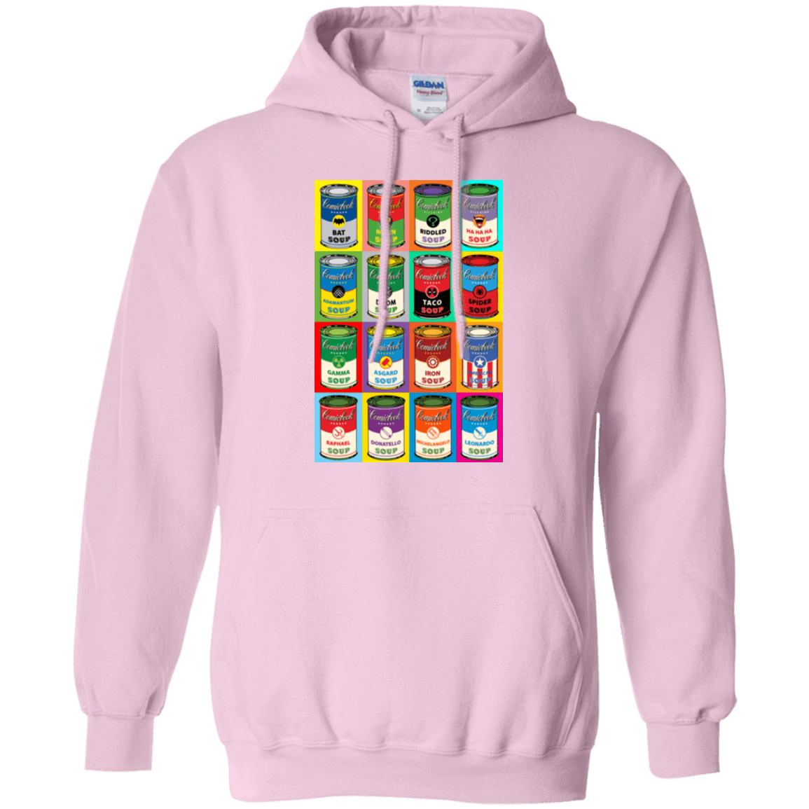 Sweatshirts Light Pink / Small Comic Soup Pullover Hoodie