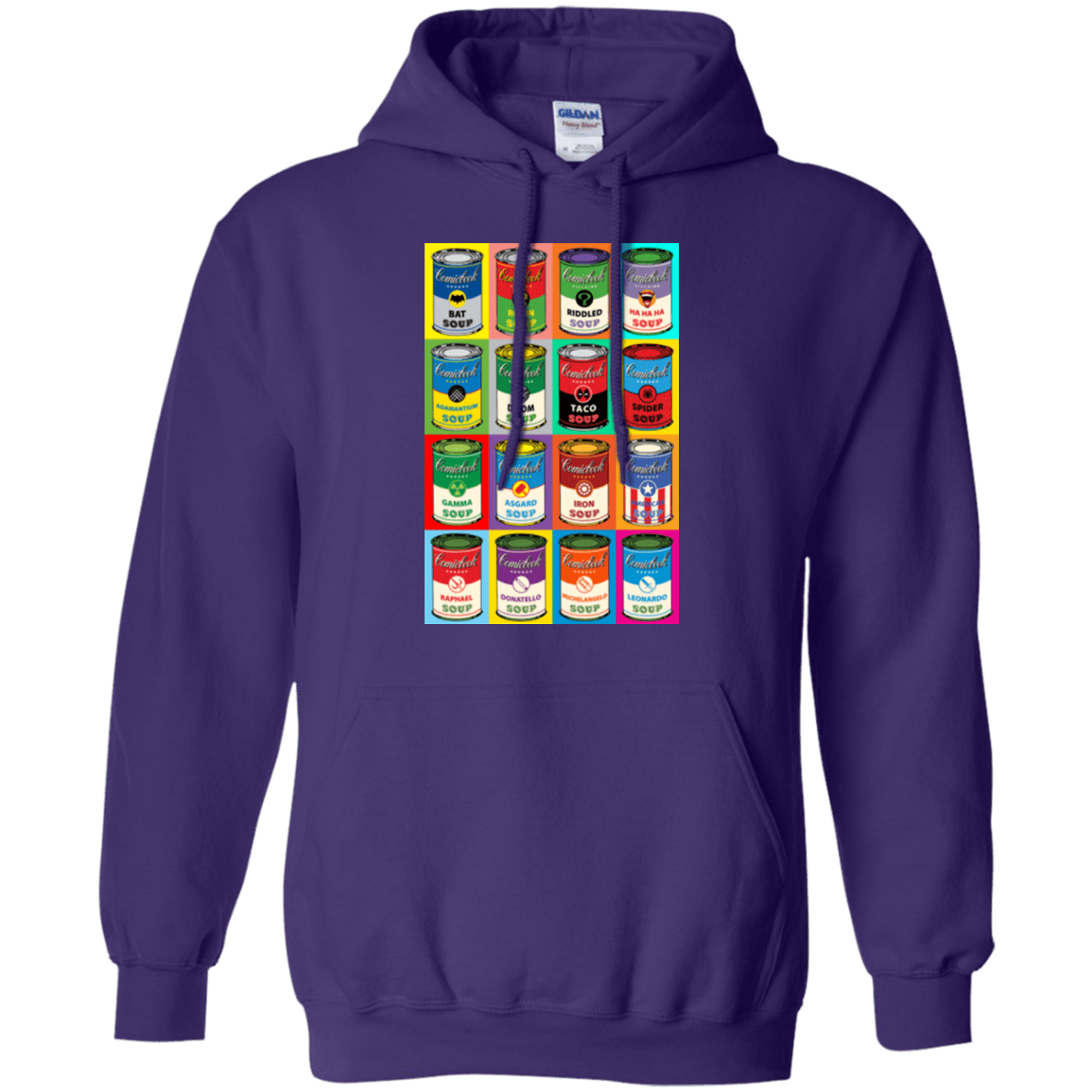 Sweatshirts Purple / Small Comic Soup Pullover Hoodie