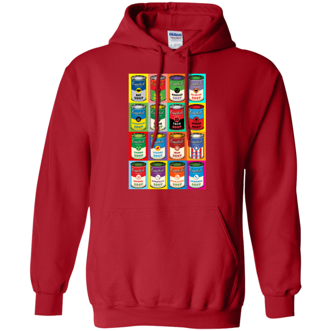 Sweatshirts Red / Small Comic Soup Pullover Hoodie