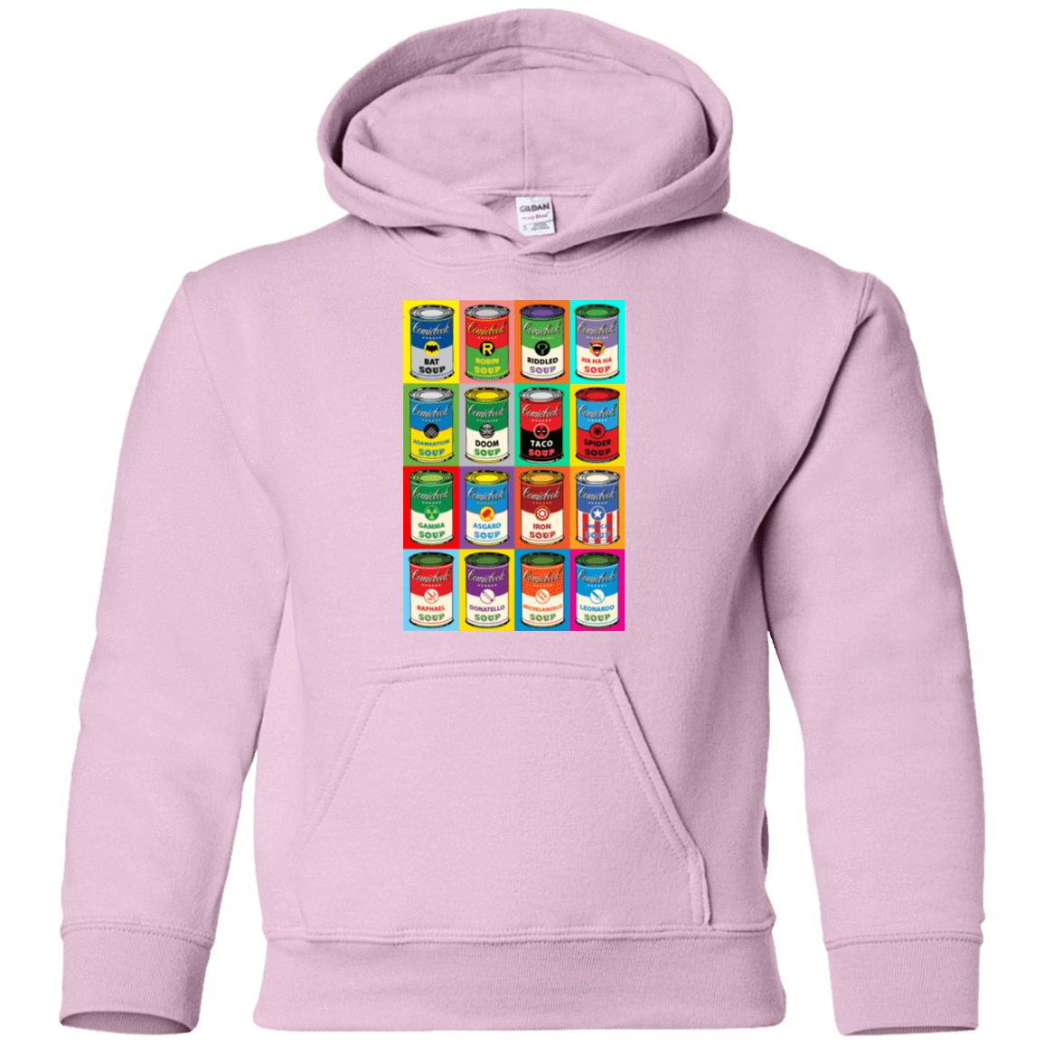 Sweatshirts Light Pink / YS Comic Soup Youth Hoodie