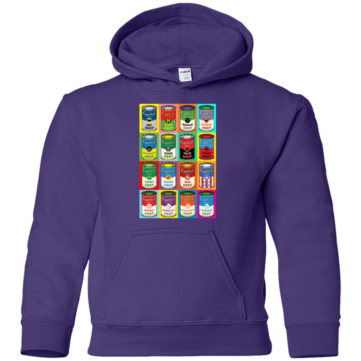 Sweatshirts Purple / YS Comic Soup Youth Hoodie