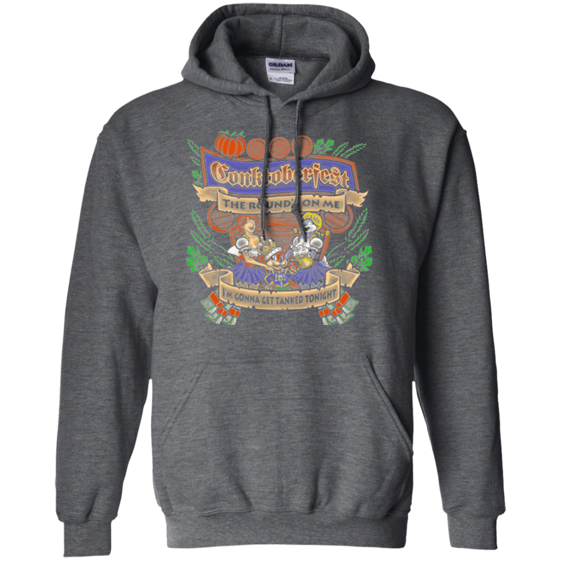 Sweatshirts Dark Heather / Small Conktoberfest Pullover Hoodie