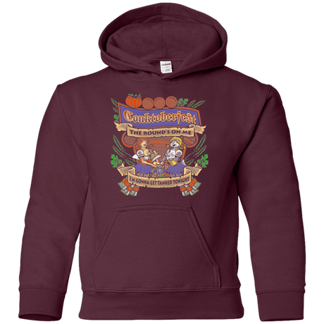 Sweatshirts Maroon / YS Conktoberfest Youth Hoodie