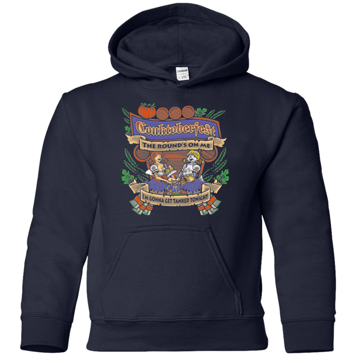 Sweatshirts Navy / YS Conktoberfest Youth Hoodie