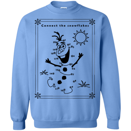 Sweatshirts Carolina Blue / Small Connect the snowflakes Crewneck Sweatshirt
