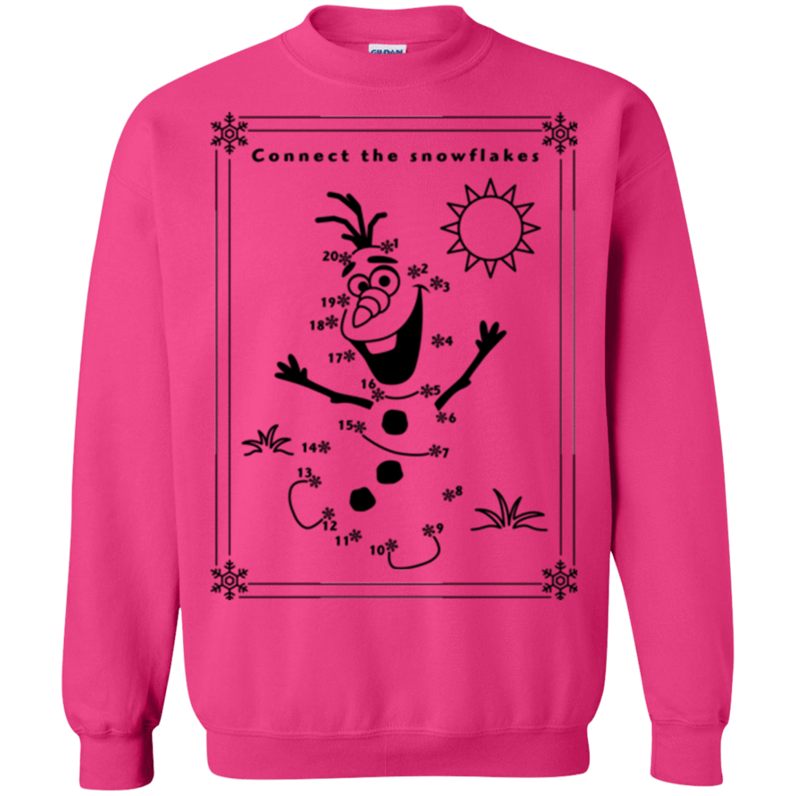 Sweatshirts Heliconia / Small Connect the snowflakes Crewneck Sweatshirt