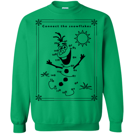 Sweatshirts Irish Green / Small Connect the snowflakes Crewneck Sweatshirt