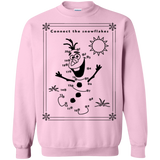 Sweatshirts Light Pink / Small Connect the snowflakes Crewneck Sweatshirt