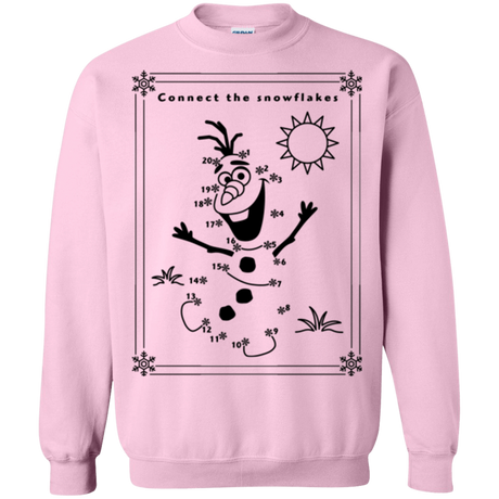 Sweatshirts Light Pink / Small Connect the snowflakes Crewneck Sweatshirt