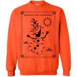 Sweatshirts Orange / Small Connect the snowflakes Crewneck Sweatshirt