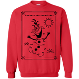 Sweatshirts Red / Small Connect the snowflakes Crewneck Sweatshirt