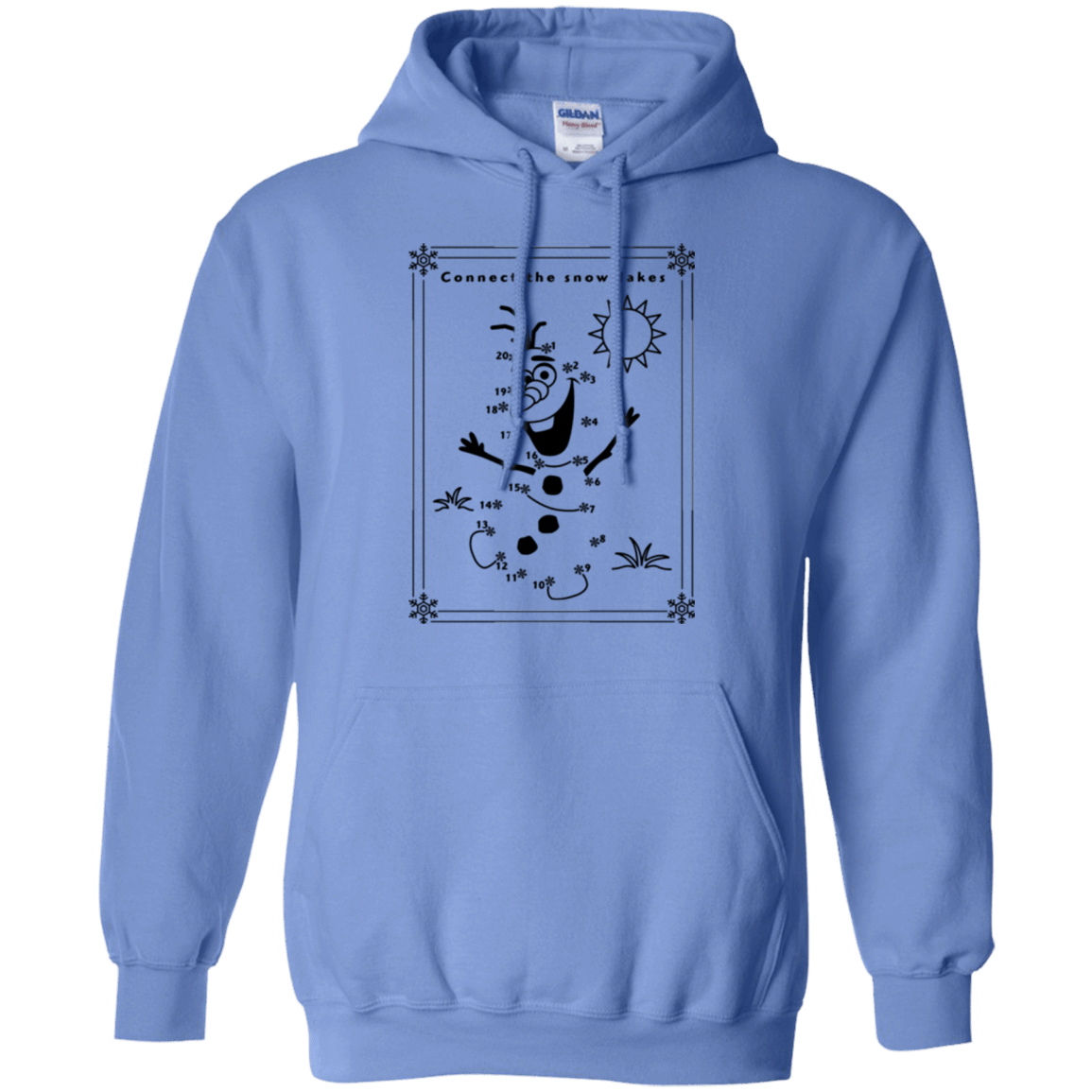 Sweatshirts Carolina Blue / Small Connect the snowflakes Pullover Hoodie