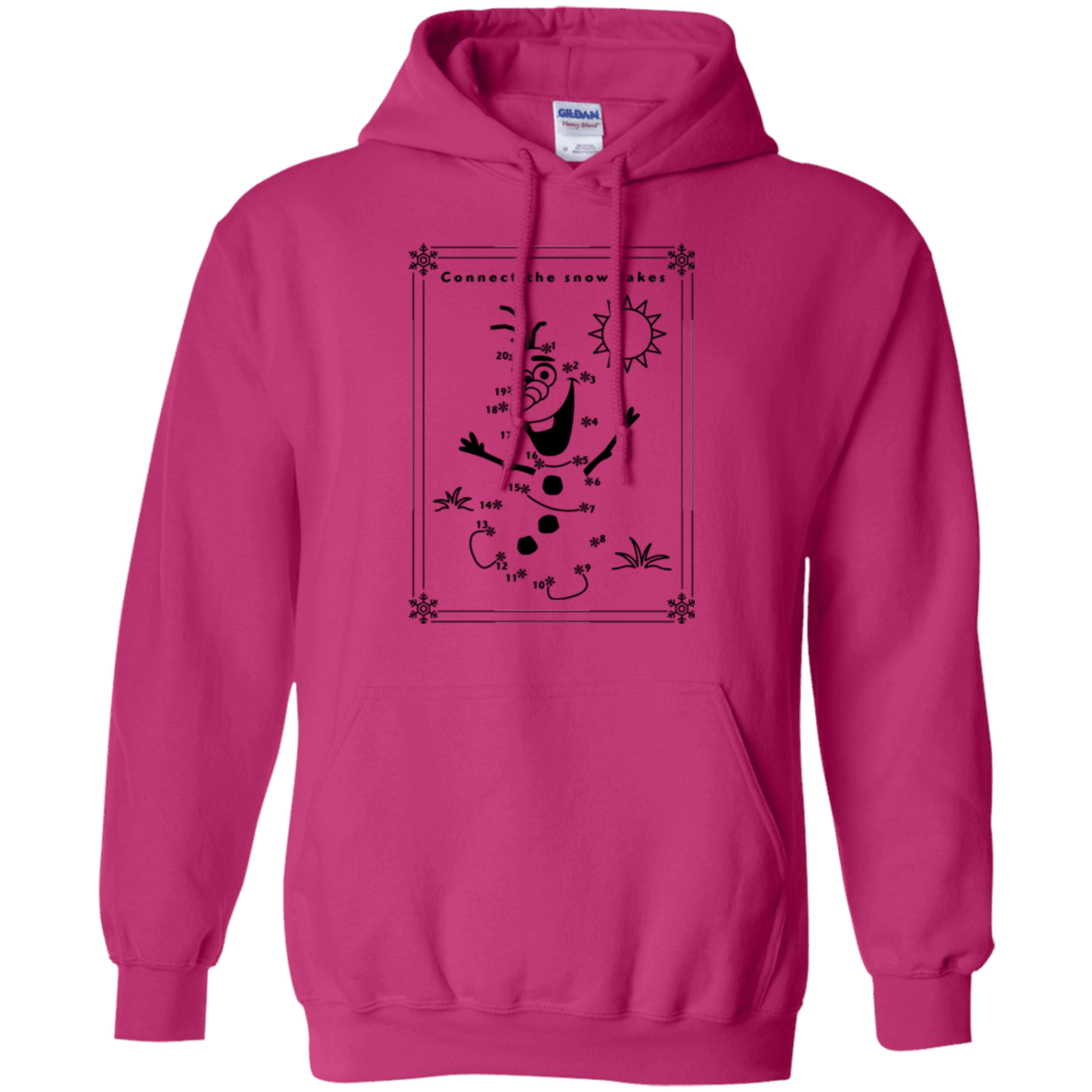 Sweatshirts Heliconia / Small Connect the snowflakes Pullover Hoodie
