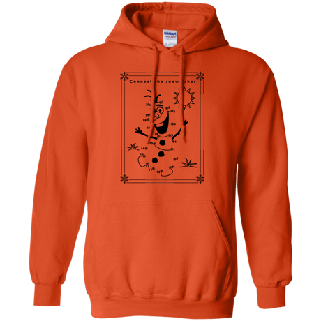 Sweatshirts Orange / Small Connect the snowflakes Pullover Hoodie