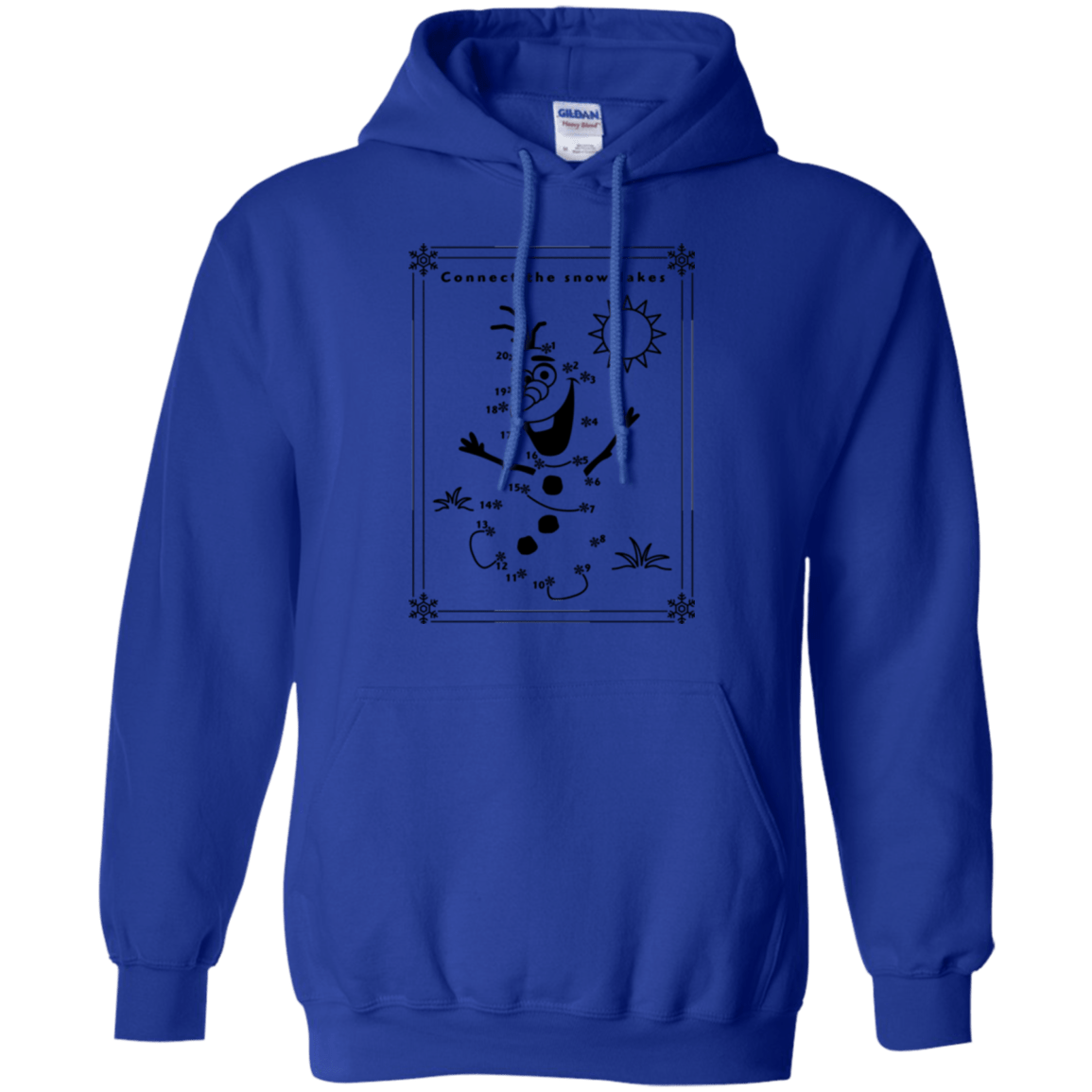 Sweatshirts Royal / Small Connect the snowflakes Pullover Hoodie