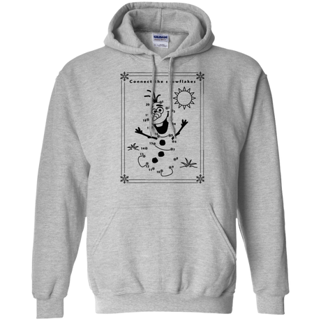 Sweatshirts Sport Grey / Small Connect the snowflakes Pullover Hoodie
