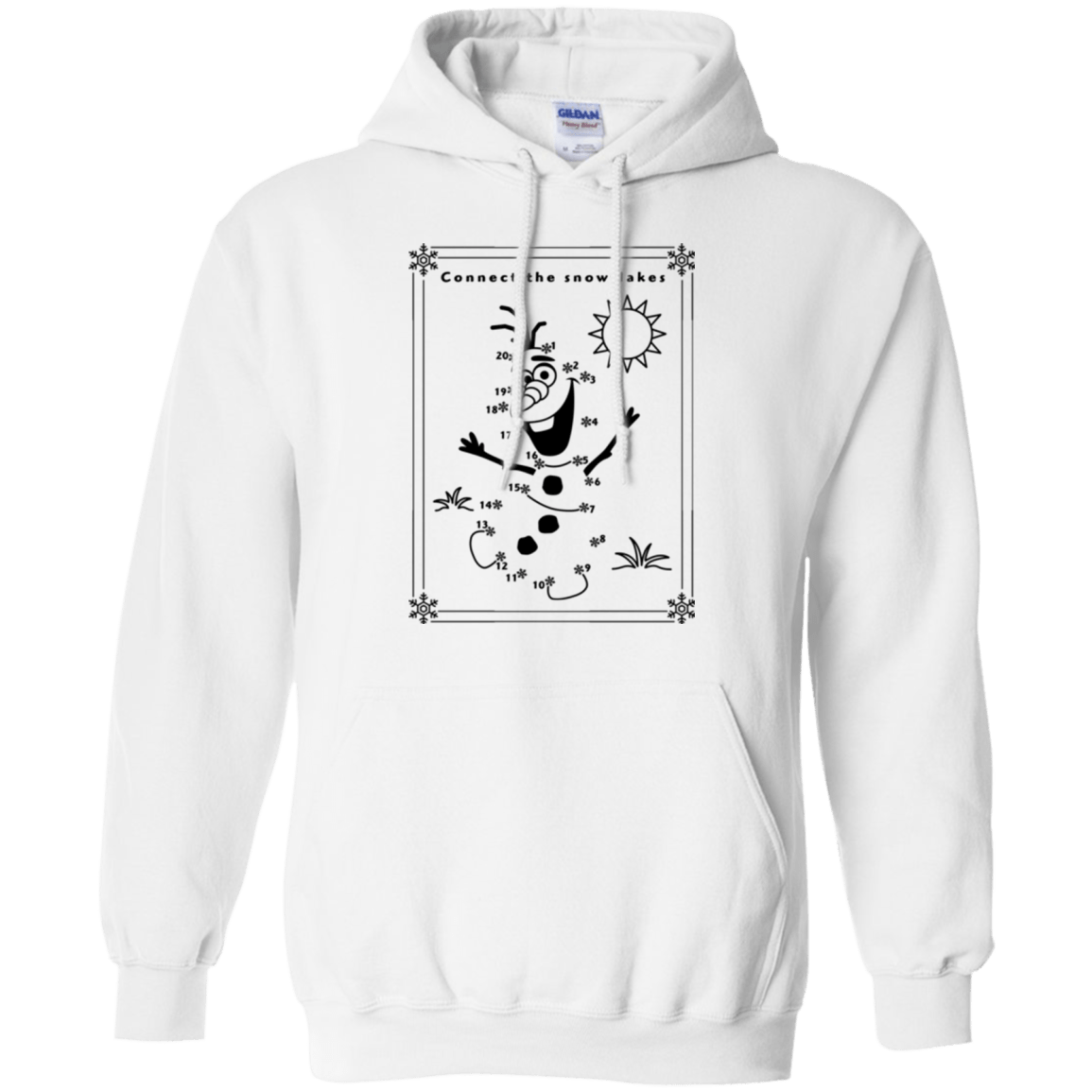 Sweatshirts White / Small Connect the snowflakes Pullover Hoodie