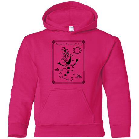 Sweatshirts Heliconia / YS Connect the snowflakes Youth Hoodie