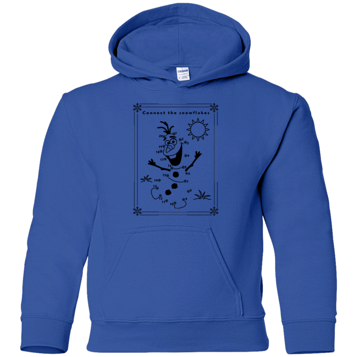 Sweatshirts Royal / YS Connect the snowflakes Youth Hoodie