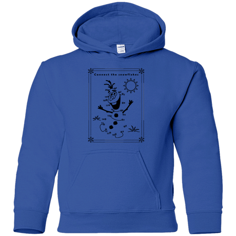 Sweatshirts Royal / YS Connect the snowflakes Youth Hoodie