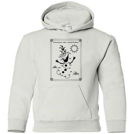 Sweatshirts White / YS Connect the snowflakes Youth Hoodie