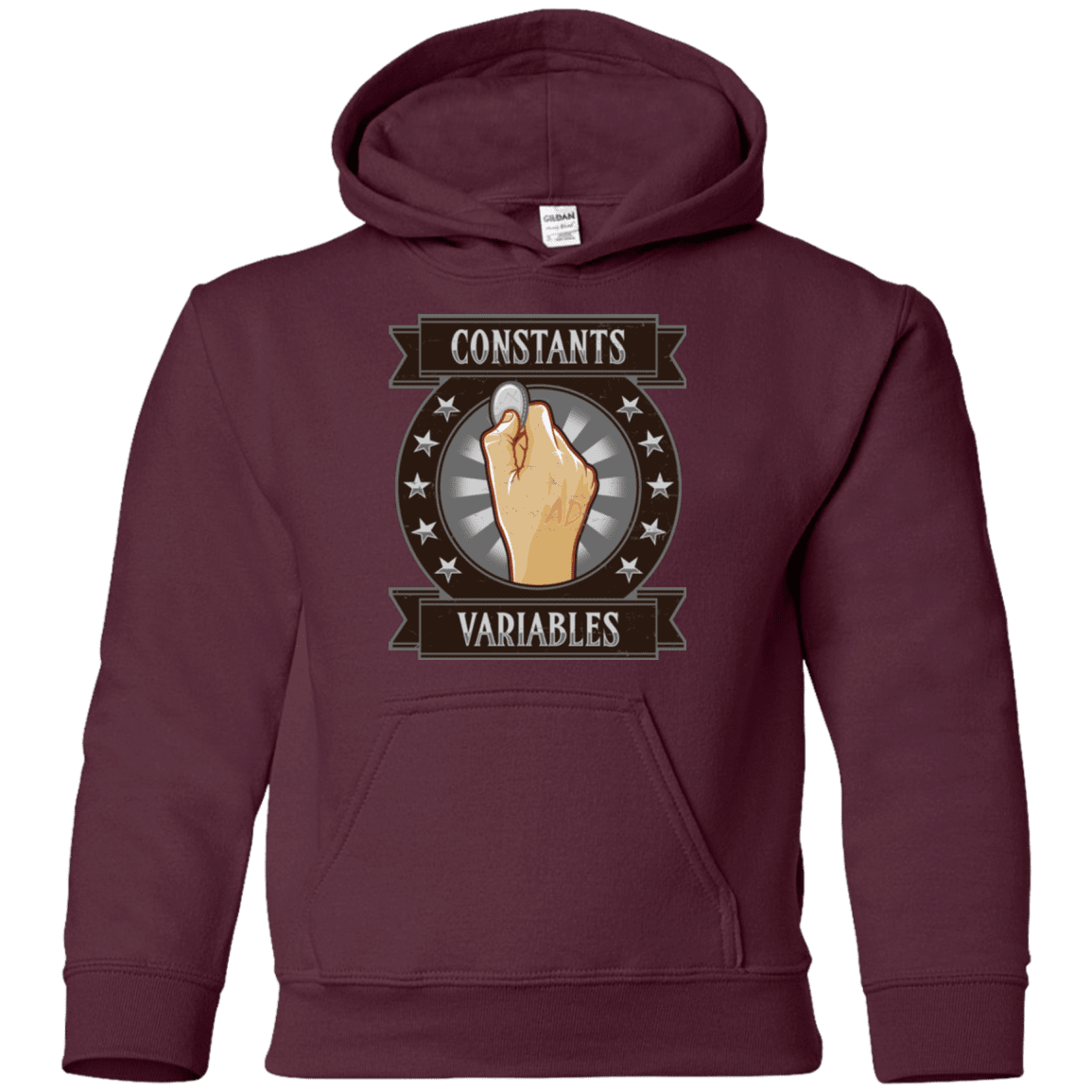 Sweatshirts Maroon / YS CONSTANTS AND VARIABLES Youth Hoodie