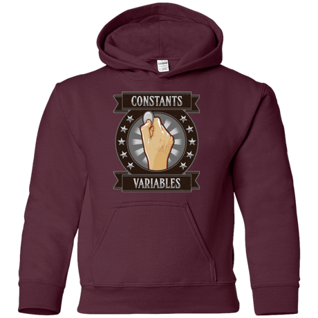 Sweatshirts Maroon / YS CONSTANTS AND VARIABLES Youth Hoodie