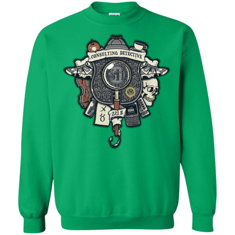 Sweatshirts Irish Green / Small Consulting Detective Crewneck Sweatshirt
