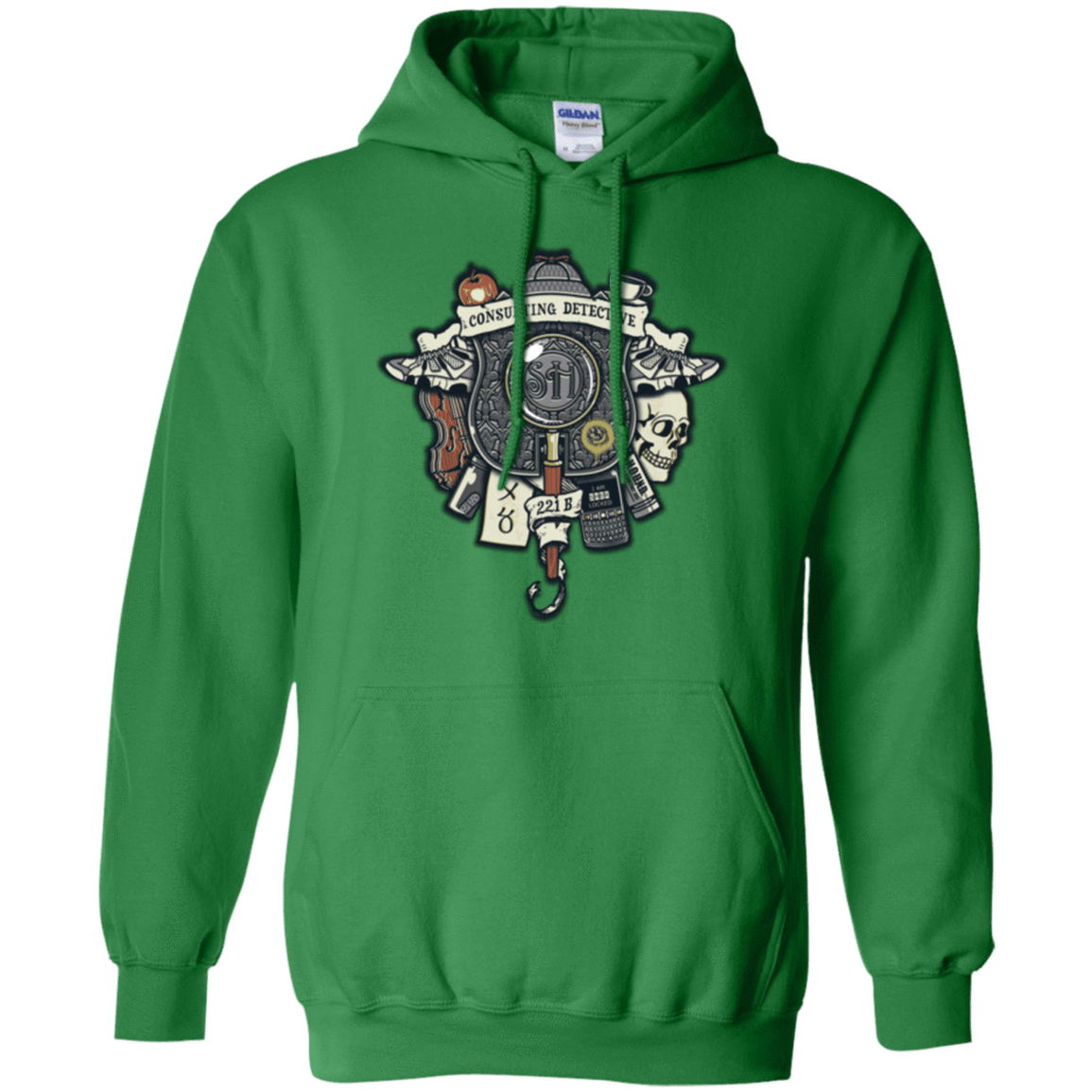 Sweatshirts Irish Green / Small Consulting Detective Pullover Hoodie