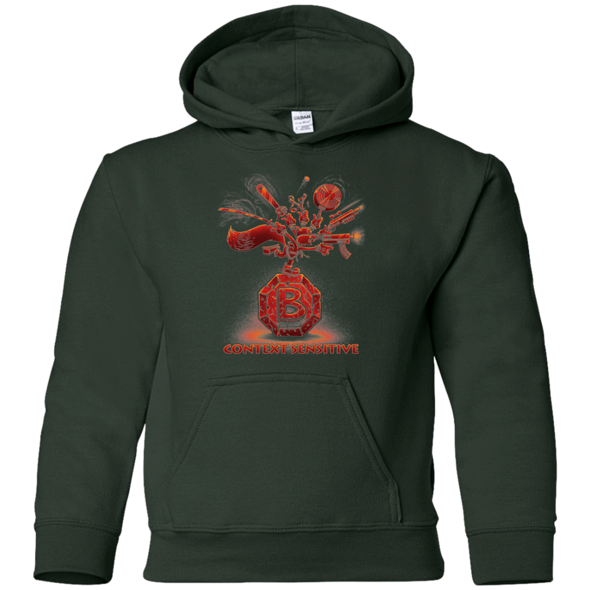 Sweatshirts Forest Green / YS Context Sensitive Youth Hoodie
