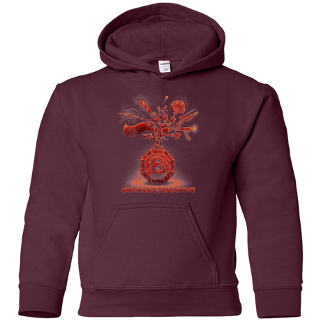 Sweatshirts Maroon / YS Context Sensitive Youth Hoodie